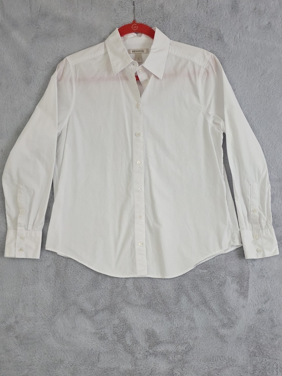 Banana Republic Other - Banana Republic Women's White Button Front Shirt Medium 100% Cotton Long Sleeve